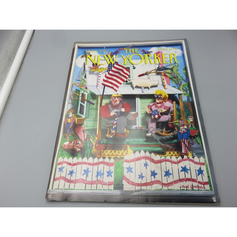 The New Yorker Magazine July 5 1993 Red Grooms Independence Day Cover Toyota Ads